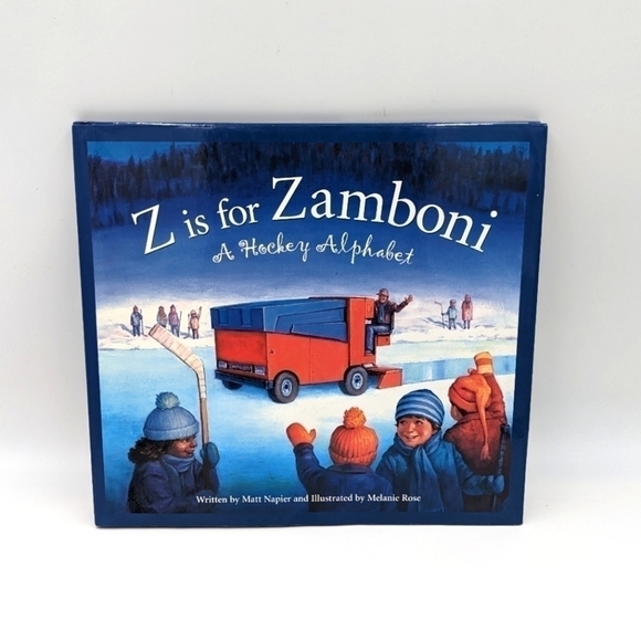 Z is for Zamboni Hockey ABC Alphabet Letter Hardback Book - Picture 1 of 7